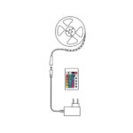 Modee Smart Ταινία LED 12W IP20 2700K & RGB 680lm με Τηλεχειριστήριο 5m - Image 3