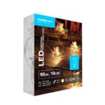 Modee Χριστουγεννιάτικα Διακοσμητικά Φωτάκια LED Μπαταρίας  (10LED/120cm/10cm) Θερμό Λευκό