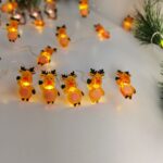 Modee Χριστουγεννιάτικα Διακοσμητικά Φωτάκια LED με Μπαταρίες (10LED/120cm/10cm) Θερμό Λευκό - Image 4