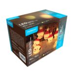 Modee Χριστουγεννιάτικα Διακοσμητικά Φωτάκια LED Μπαταρίας (10LED/120cm/10cm) Θερμό Λευκό - Image 3