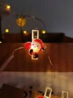 Modee Χριστουγεννιάτικα Διακοσμητικά Φωτάκια LED με Κλιπ & Μπαταρία (10LED/120cm/10cm) Θερμό Λευκό - Image 4