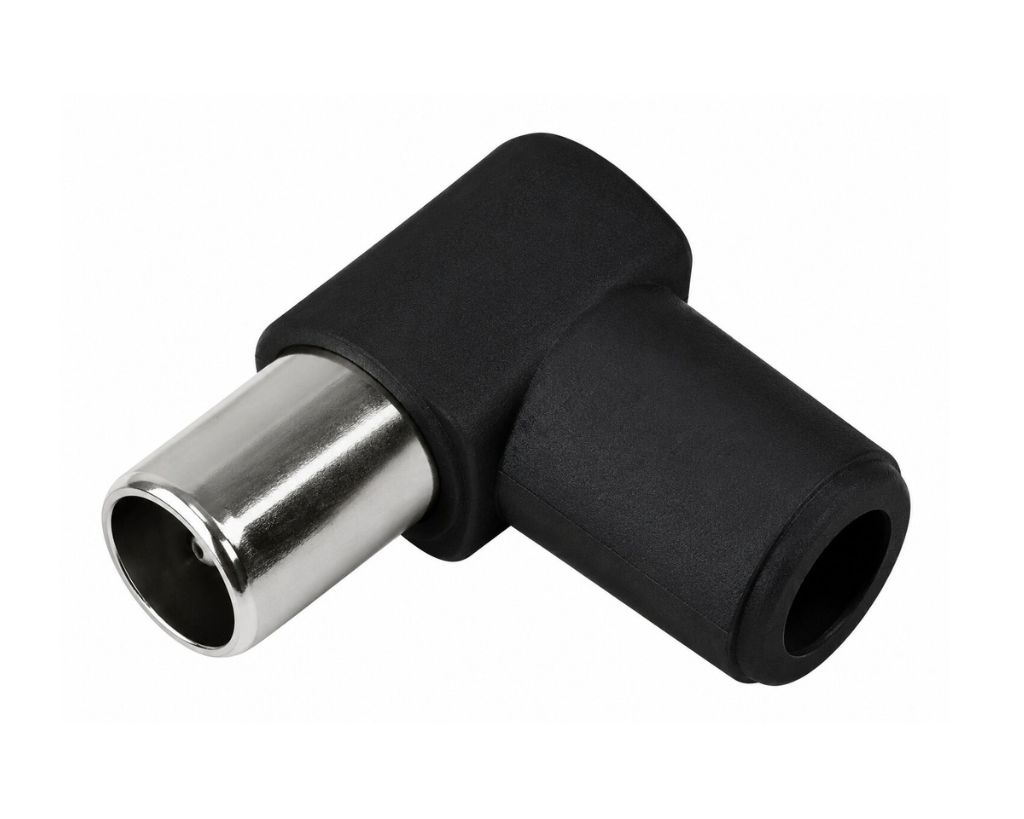 0 Γωνιακό Φις RF Θηλυκό 9.5mm Μαύρο - Image 1