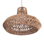 GLOBOSTAR® JENSON 00910 Boho Κρεμαστό Φωτιστικό Οροφής με Ντουί 1 x E27 AC 220-240V IP20 - Μπεζ - Μ38 x Π38 x Υ24cm - Image 6