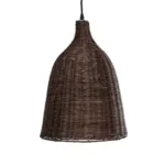 GLOBOSTAR® BAHAMAS 01367 Boho Κρεμαστό Φωτιστικό Οροφής με Ντουί 1 x E27 AC 220-240V IP20 - Καφέ - Μ30 x Π30 x Υ40cm - Image 4