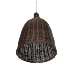GLOBOSTAR® BAHAMAS 01367 Boho Κρεμαστό Φωτιστικό Οροφής με Ντουί 1 x E27 AC 220-240V IP20 - Καφέ - Μ30 x Π30 x Υ40cm - Image 5