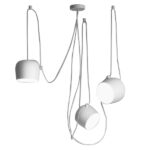 GLOBOSTAR® JASPER 01376 Μοντέρνό Κρεμαστό Φωτιστικό Οροφής με Ντουί 3 x E27 AC 220-240V IP20 - Λευκό - Μ85 x Π40 x Υ50cm - Σετ 3 Τεμαχίων - Image 2