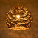 GLOBOSTAR® MANGATA 01851 Boho Κρεμαστό Φωτιστικό Οροφής με Ντουί 1 x E27 AC 220-240V IP20 - Καφέ - Μ60 x Π60 x Υ50cm - Image 3