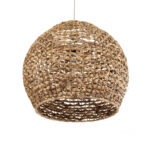 GLOBOSTAR® MANGATA 01851 Boho Κρεμαστό Φωτιστικό Οροφής με Ντουί 1 x E27 AC 220-240V IP20 - Καφέ - Μ60 x Π60 x Υ50cm - Image 6