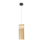 GLOBOSTAR® HIBISCUS 01937 Boho Κρεμαστό Φωτιστικό Οροφής με Ντουί 1 x E27 AC 220-240V IP20 - Μπεζ - Μ13 x Π13 x Υ35cm - Image 4