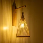 GLOBOSTAR® ARIDA 01970 Boho Φωτιστικό Τοίχου - Απλίκα με Ντουί 1 x E27 AC 220-240V IP20 - Μπεζ - Μ21 x Π30 x Υ55cm - Image 2