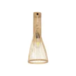 GLOBOSTAR® ARIDA 01970 Boho Φωτιστικό Τοίχου - Απλίκα με Ντουί 1 x E27 AC 220-240V IP20 - Μπεζ - Μ21 x Π30 x Υ55cm - Image 3