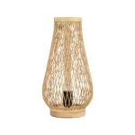 GLOBOSTAR® ARIDA 01982 Boho Επιτραπέζιο Φωτιστικό Πορτατίφ με Ντουί 1 x E27 AC 220-240V IP20 - Μπεζ - Μ20 x Π20 x Υ38.5cm - Image 3