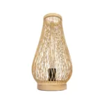 GLOBOSTAR® ARIDA 01982 Boho Επιτραπέζιο Φωτιστικό Πορτατίφ με Ντουί 1 x E27 AC 220-240V IP20 - Μπεζ - Μ20 x Π20 x Υ38.5cm - Image 4