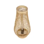 GLOBOSTAR® ARIDA 01982 Boho Επιτραπέζιο Φωτιστικό Πορτατίφ με Ντουί 1 x E27 AC 220-240V IP20 - Μπεζ - Μ20 x Π20 x Υ38.5cm - Image 5