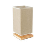 GLOBOSTAR® ARUBA 02041 Boho Επιτραπέζιο Φωτιστικό Πορτατίφ με Ντουί 1 x E27 AC 220-240V IP20 - Μπεζ - Μ15 x Π15 x Υ30cm - Image 2