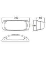 Fumagalli FRANCY-OP Επιτοίχια Εξωτερική Πλαφονιέρα E27 IP66 30x13x8.5εκ. - Image 2