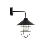 GLOBOSTAR® CAGE 203-0096 Vintage Φωτιστικό Τοίχου - Απλίκα με Ντουί 1 x E27 AC 220-240V IP20 - Μαύρο - M22 x Π28 x Υ35cm - Image 5
