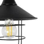 GLOBOSTAR® CAGE 203-0096 Vintage Φωτιστικό Τοίχου - Απλίκα με Ντουί 1 x E27 AC 220-240V IP20 - Μαύρο - M22 x Π28 x Υ35cm - Image 6