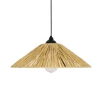 GLOBOSTAR® CHAPEAU 205-0086 Boho Κρεμαστό Φωτιστικό Οροφής με Ντουί 1 x E27 AC 220-240V IP20 - Μπεζ - M41 x Π41 x Υ17cm - Image 5