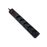 Redpoint NEW GEN. ΠΟΛΥΠΡΙΖΟ+ΠΡΟΣΤΑΣΙΑ ΥΠΕΡΤΑΣΗΣ, ΑΣΦ. R.D.P. 5Θ ΜΕ ΚΑΛΩΔΙΟ 3G1.5 1.5mt+ΔΙΑΚΟΠΤΗ ΜΑΥΡΟ (Κίνα) - Image 2