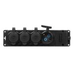 Redpoint 13167 ΠΟΛΥΠΡΙΖΟ ΣΤΕΓΑΝΟ ΧΩΡΙΣ ΚΑΛΩΔΙΟ 4 ΘΕΣΕΩΝ IP44 ΜΑΥΡΟ ORNO - Image 10