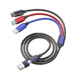 Redpoint ΚΑΛΩΔΙΟ USB 6 ΣΕ 1 (A&C ΣΕ MICRO, C, LIGHTNING) 1,5m (ΠΡΟΕΛΕΥΣΗ ΚΙΝΑ) - Image 2