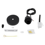GLOBOSTAR® HANNA 36218 Μοντέρνο Φωτιστικό Οροφής με Ντουί 1 x E27 AC 220-240V IP20 - Μαύρο - Μ4 x Π4 x Υ110cm - Image 5