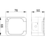 Επίτοιχη πρίζα σούκο IP44 λευκή - Image 2