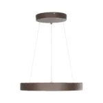 GLOBOSTAR® SALEM 61244 Μοντέρνο Κρεμαστό Φωτιστικό Οροφής LED 75W 8625lm 120° AC 220-240V IP20 Ρυθμιζόμενο Λευκό CCT με Χειριστήριο από 2700K έως 6000K Dimmable - Lumileds SMD Chip - Καφέ Ματ - Μ45 x Π45 x Υ6cm - 3 Χρόνια Εγγύηση - Image 3