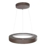 GLOBOSTAR® SALEM 61244 Μοντέρνο Κρεμαστό Φωτιστικό Οροφής LED 75W 8625lm 120° AC 220-240V IP20 Ρυθμιζόμενο Λευκό CCT με Χειριστήριο από 2700K έως 6000K Dimmable - Lumileds SMD Chip - Καφέ Ματ - Μ45 x Π45 x Υ6cm - 3 Χρόνια Εγγύηση - Image 4