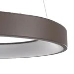 GLOBOSTAR® SALEM 61244 Μοντέρνο Κρεμαστό Φωτιστικό Οροφής LED 75W 8625lm 120° AC 220-240V IP20 Ρυθμιζόμενο Λευκό CCT με Χειριστήριο από 2700K έως 6000K Dimmable - Lumileds SMD Chip - Καφέ Ματ - Μ45 x Π45 x Υ6cm - 3 Χρόνια Εγγύηση - Image 5
