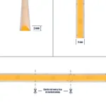 GLOBOSTAR® BEE 70357 Ταινία LED 9W/m 810lm/m 120° DC 24V IP20 384 x COB Chip/m Θερμό Λευκό 2700K Dimmable - Sanan COB Chip - Μ500 x Π0.5 x Υ0.2cm - Ρολό 5 Μέτρων - 5 Χρόνια Εγγύηση - Image 6