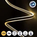 GLOBOSTAR® DOUBLESIDED 70492 Ταινία Neon Flex LED 12W/m 840lm/m 240° DC DC 220-240V Αδιάβροχο IP65 120 x SMD2835 Chip/m Θερμό Λευκό 2700K Dimmable - Sanan SMD Chip - Μ100 x Π0.8 x Υ1.6cm - 3 Χρόνια Εγγύηση