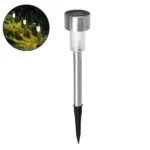 GLOBOSTAR® BLOSSOM 71521 Διακοσμητικό Φωτιστικό Κήπου LED 1W 40lm 180° DC 5V με Φωτοβολταϊκό Panel 5V 0.1W & Επαναφορτιζόμενη Μπαταρία Li-ion 3.2V 600mAh Αδιάβροχο IP65 Θερμό Λευκό 2700K - Μ4.7 x Π4.7 x Υ29.5cm - 2 Χρόνια Εγγύηση