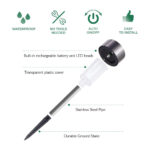 GLOBOSTAR® BLOSSOM 71521 Διακοσμητικό Φωτιστικό Κήπου LED 1W 40lm 180° DC 5V με Φωτοβολταϊκό Panel 5V 0.1W & Επαναφορτιζόμενη Μπαταρία Li-ion 3.2V 600mAh Αδιάβροχο IP65 Θερμό Λευκό 2700K - Μ4.7 x Π4.7 x Υ29.5cm - 2 Χρόνια Εγγύηση - Image 6