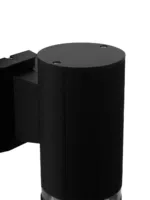 GLOBOSTAR® ORION 77886 Μοντέρνο Φωτιστικό Τοίχου - Απλίκα με Ντουί 1 x GU10 AC 220-240V Αδιάβροχο IP65 - Μαύρο Ματ - Μ9 x Π15.5 x Υ22cm - Image 6