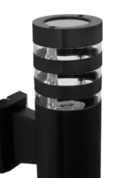 GLOBOSTAR® ORION 77887 Μοντέρνο Φωτιστικό Τοίχου - Απλίκα με Ντουί 2 x GU10 AC 220-240V Αδιάβροχο IP65 - Μαύρο Ματ - Μ9 x Π15 x Υ35.5cm - Image 6