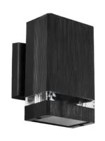 GLOBOSTAR® QUATRO 77896 Μοντέρνο Φωτιστικό Τοίχου - Απλίκα με Ντουί 1 x GU10 AC 220-240V Αδιάβροχο IP65 - Μαύρο Ματ - Μ11 x Π13 x Υ17.5cm - Image 4