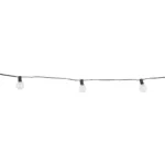 GLOBOSTAR® TWILIGHT 79668 Μοντέρνο Φωτιστικό Κήπου Γιρλάντα 10.5m με 30 Λάμπες & IR Ασύρματο Χειριστήριο LED 18W 1620lm 360° DC 3.7V με Φωτοβολταϊκό Panel 5.5V 3W & Επαναφορτιζόμενη Μπαταρία Li-ion 3.6V 2x18650 4400mAh Αδιάβροχο IP65 Θερμό Λευκό 2700Κ Dimmable - Sanan SMD Chip - Μαύρο & Διάφανο - Μ1050 x Π4 x Υ7cm - 2 Χρόνια Εγγύηση - Image 3