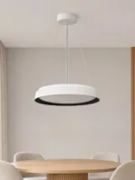 kelvo® VOLA KLV-101-0590 Κρεμαστό Φωτιστικό Οροφής LED 24W 2400lm 120° AC 220-240V IP20 Ρυθμιζόμενο Λευκό CCT με Διακόπτη στο Driver 2700K/4500K/6000K Triac Dimmable - Lumileds SMD Chip & ENEC/TÜV Driver - Μαύρο Ματ & Λευκό Ματ - Μ40 x Π40 x Υ7cm - 5 Χρόνια Εγγύηση - Image 2