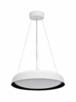 kelvo® VOLA KLV-101-0590 Κρεμαστό Φωτιστικό Οροφής LED 24W 2400lm 120° AC 220-240V IP20 Ρυθμιζόμενο Λευκό CCT με Διακόπτη στο Driver 2700K/4500K/6000K Triac Dimmable - Lumileds SMD Chip & ENEC/TÜV Driver - Μαύρο Ματ & Λευκό Ματ - Μ40 x Π40 x Υ7cm - 5 Χρόνια Εγγύηση - Image 4