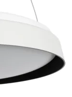 kelvo® VOLA KLV-101-0590 Κρεμαστό Φωτιστικό Οροφής LED 24W 2400lm 120° AC 220-240V IP20 Ρυθμιζόμενο Λευκό CCT με Διακόπτη στο Driver 2700K/4500K/6000K Triac Dimmable - Lumileds SMD Chip & ENEC/TÜV Driver - Μαύρο Ματ & Λευκό Ματ - Μ40 x Π40 x Υ7cm - 5 Χρόνια Εγγύηση - Image 5