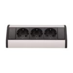 Redpoint 9001B-G ΜΑΥΡΟ/ΑΣΗΜΙ ΠΟΛΥΠΡΙΖΟ ΓΩΝΙΑΚΟ ΜΕ 3 ΣΟΥΚΟ + 0,6m ΚΑΛΩΔΙΟ ORNO - Image 4