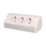 Redpoint 9001W-G ΛΕΥΚΟ/ΑΣΗΜΙ ΠΟΛΥΠΡΙΖΟ ΓΩΝΙΑΚΟ ΜΕ 3 ΣΟΥΚΟ + 0,6m ΚΑΛΩΔΙΟ ORNO - Image 3