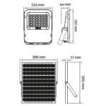 Avide LED Ηλιακός Προβολέας 100W 6400K με Ξεχωριστό Ηλιακό Πάνελ και Τηλεχειριστήριο - Image 10