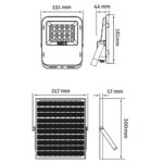 Avide LED Ηλιακός Προβολέας 50W CW 6400K με Ξεχωριστό Ηλιακό Πάνελ και Τηλεχειριστήριο - Image 10